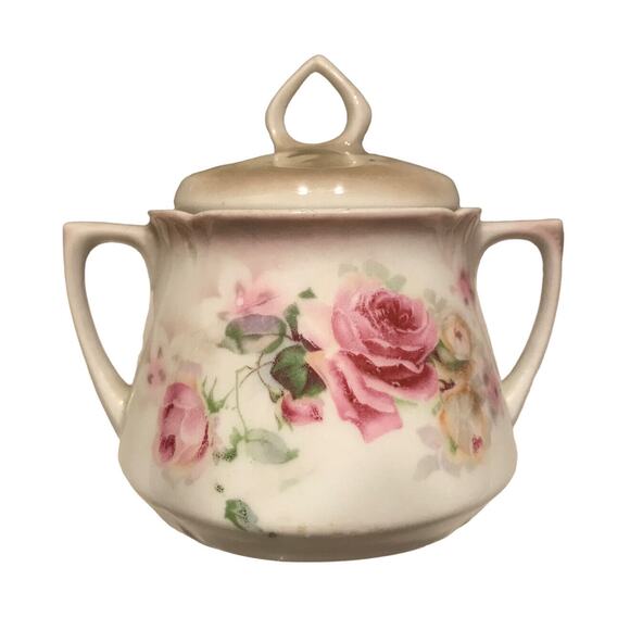 Vintage Beautiful LEUCHTENBURG "Roses"‎ Covered Sugar Bowl with Lid-Germany - Picture 2 of 6